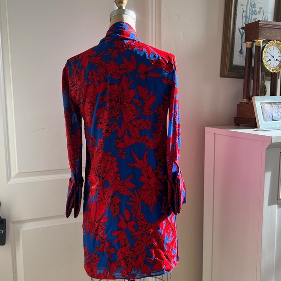 Alice and Olivia Silk Burn Out Dress - Picture 7 of 8